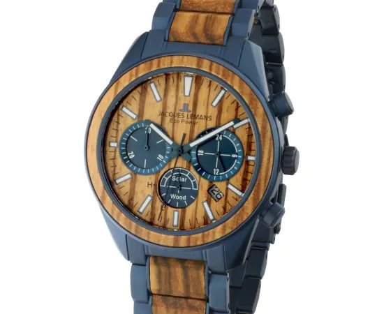 Jacques Lemans 1-2115P Eco Power Solar Chronograph Mens Watch