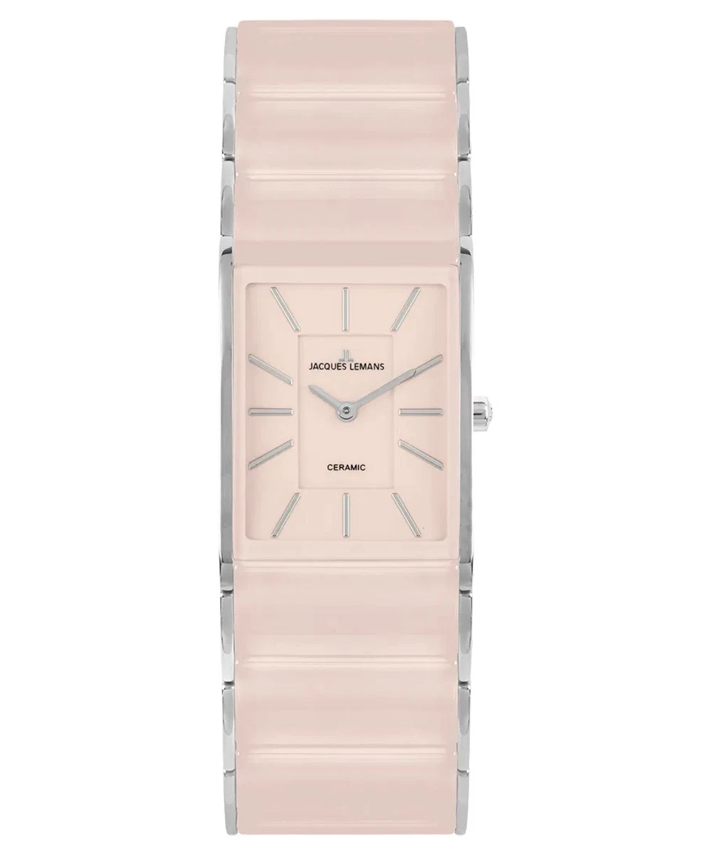 Jacques Lemans Ceramic Ladies Watch Dublin Pink 1-1940P