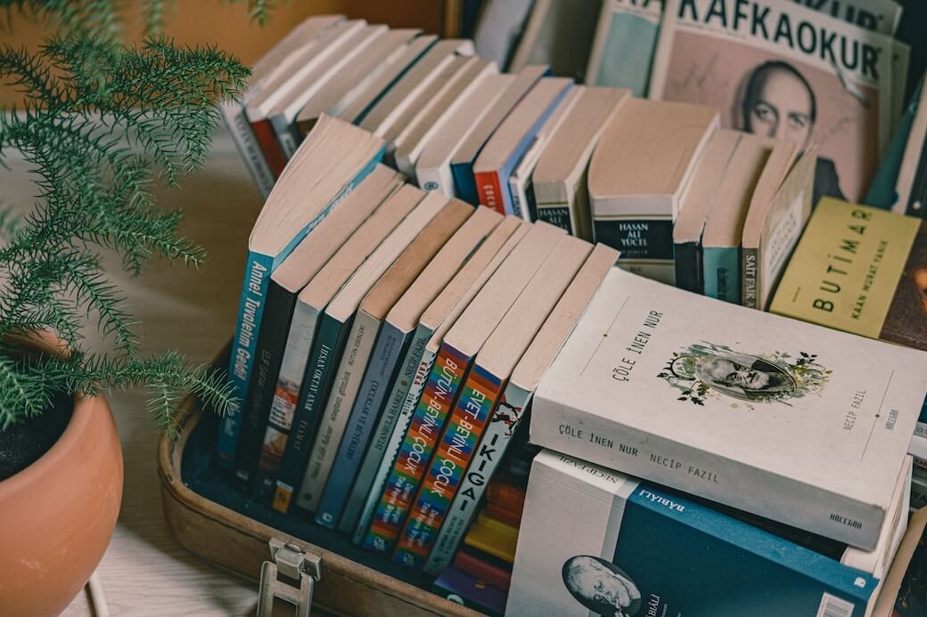 A stack of books to choose from