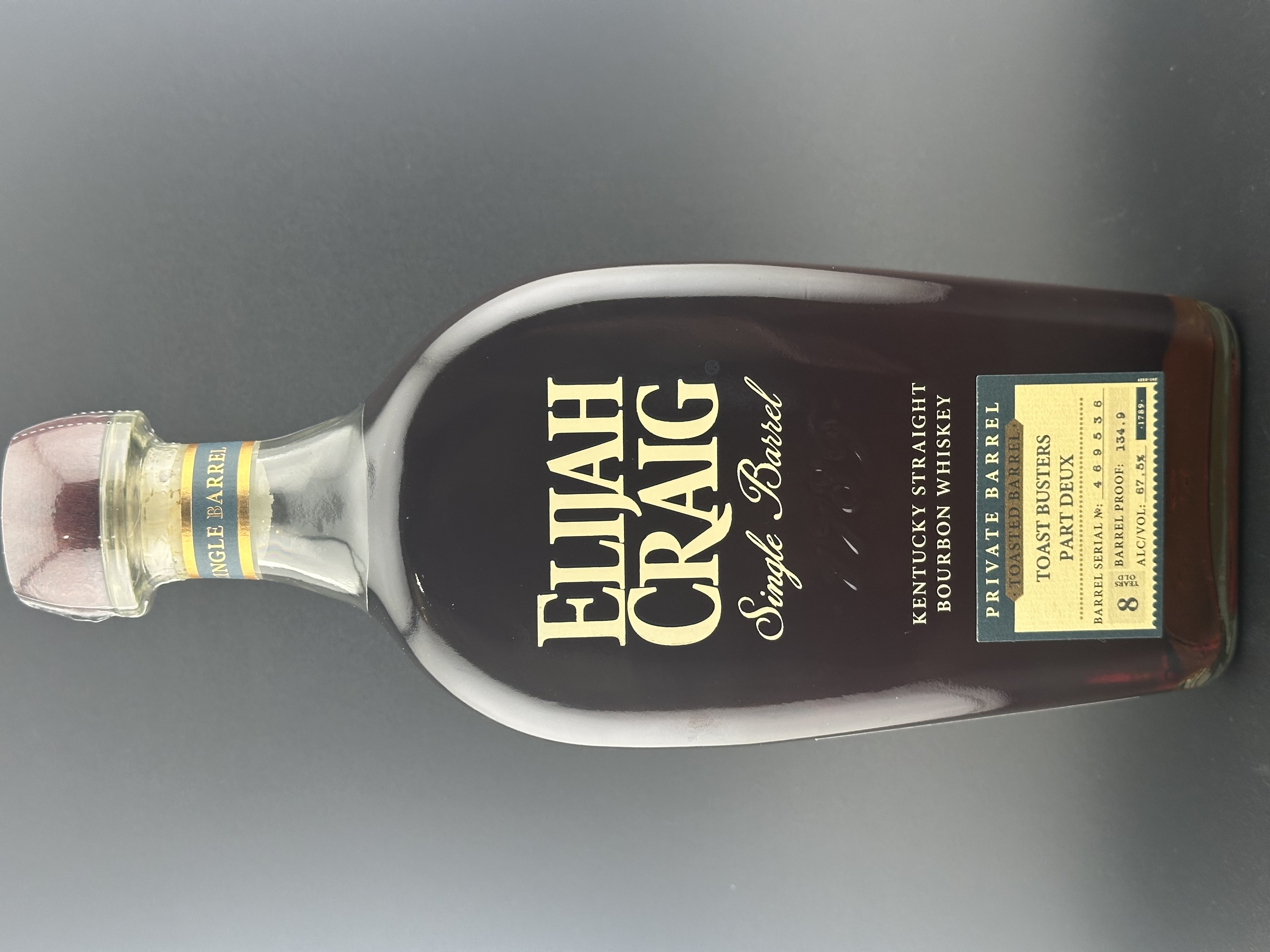 Elijah Craig Toasted Private Barrel