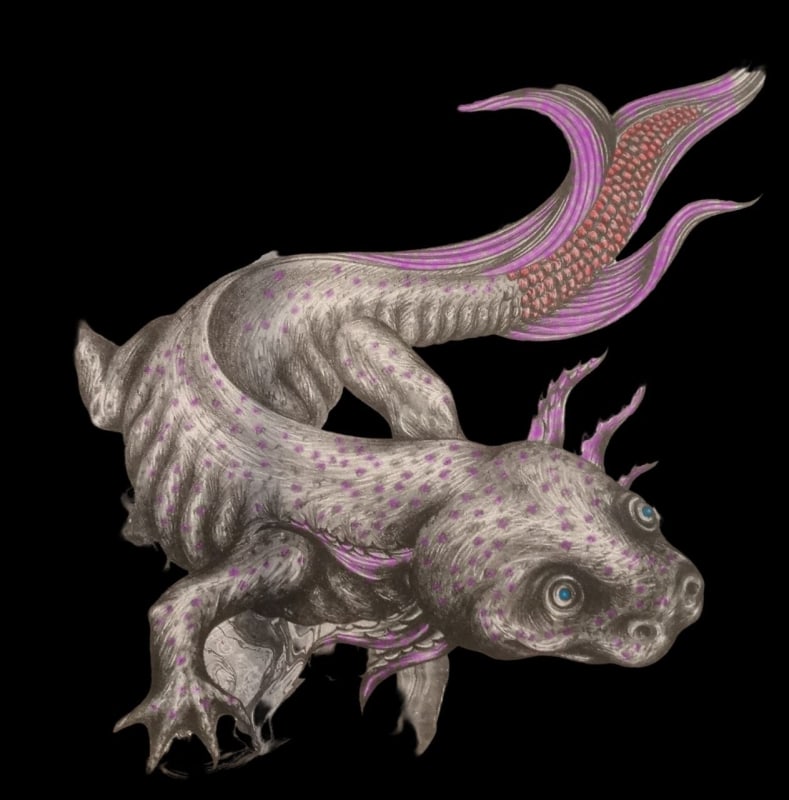 Axolotl ambistoma mexicanum