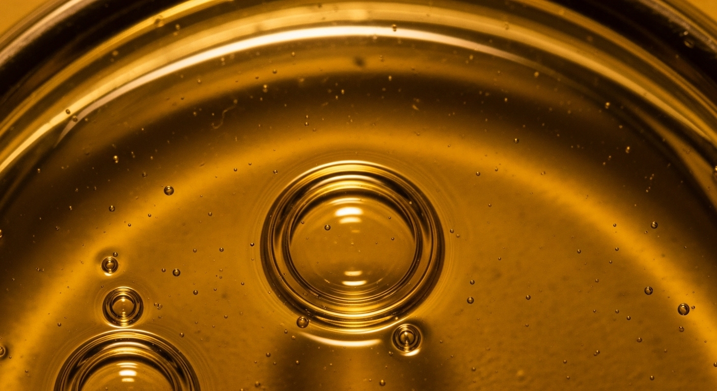 Golden essential oil texture