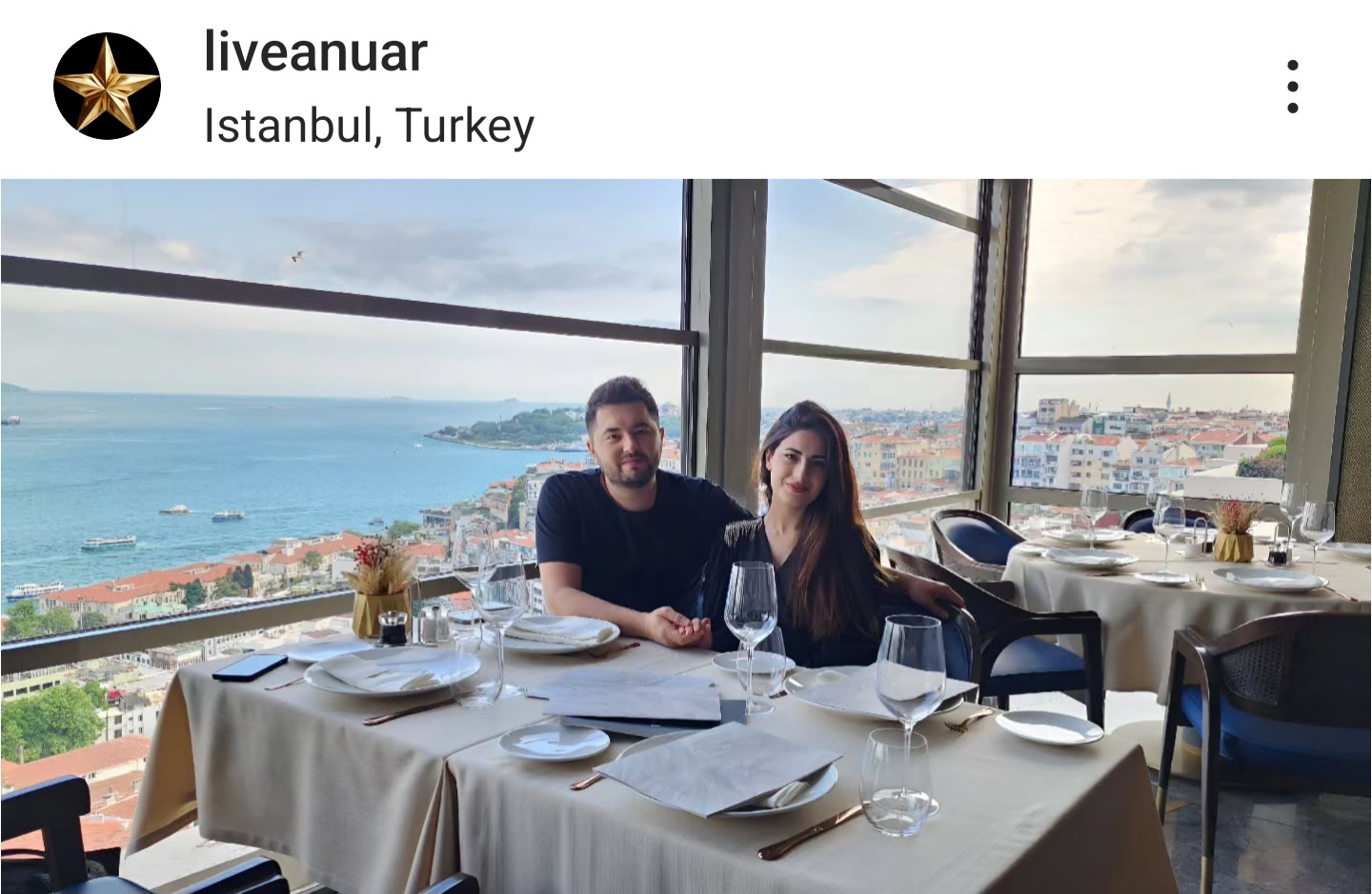 Tuğçe ve Anuar'ın Instagram sayfasından manzara fotoğrafları