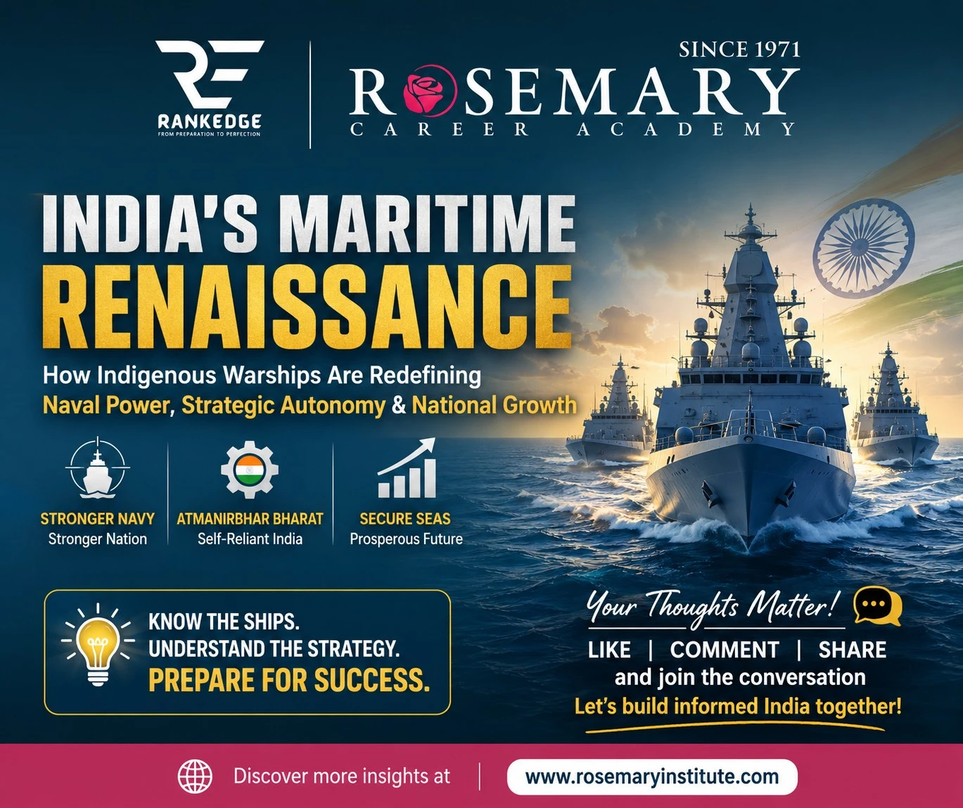 India's Maritime Renaissance: Indigenous Indian Navy Warships