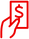 Icon of hand holding money