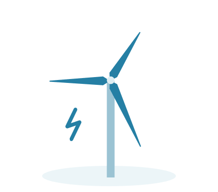 Illustration of a windmill