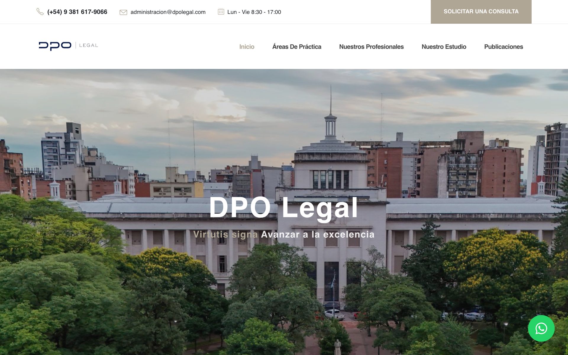 Sitio Web para Estudios Jurídicos