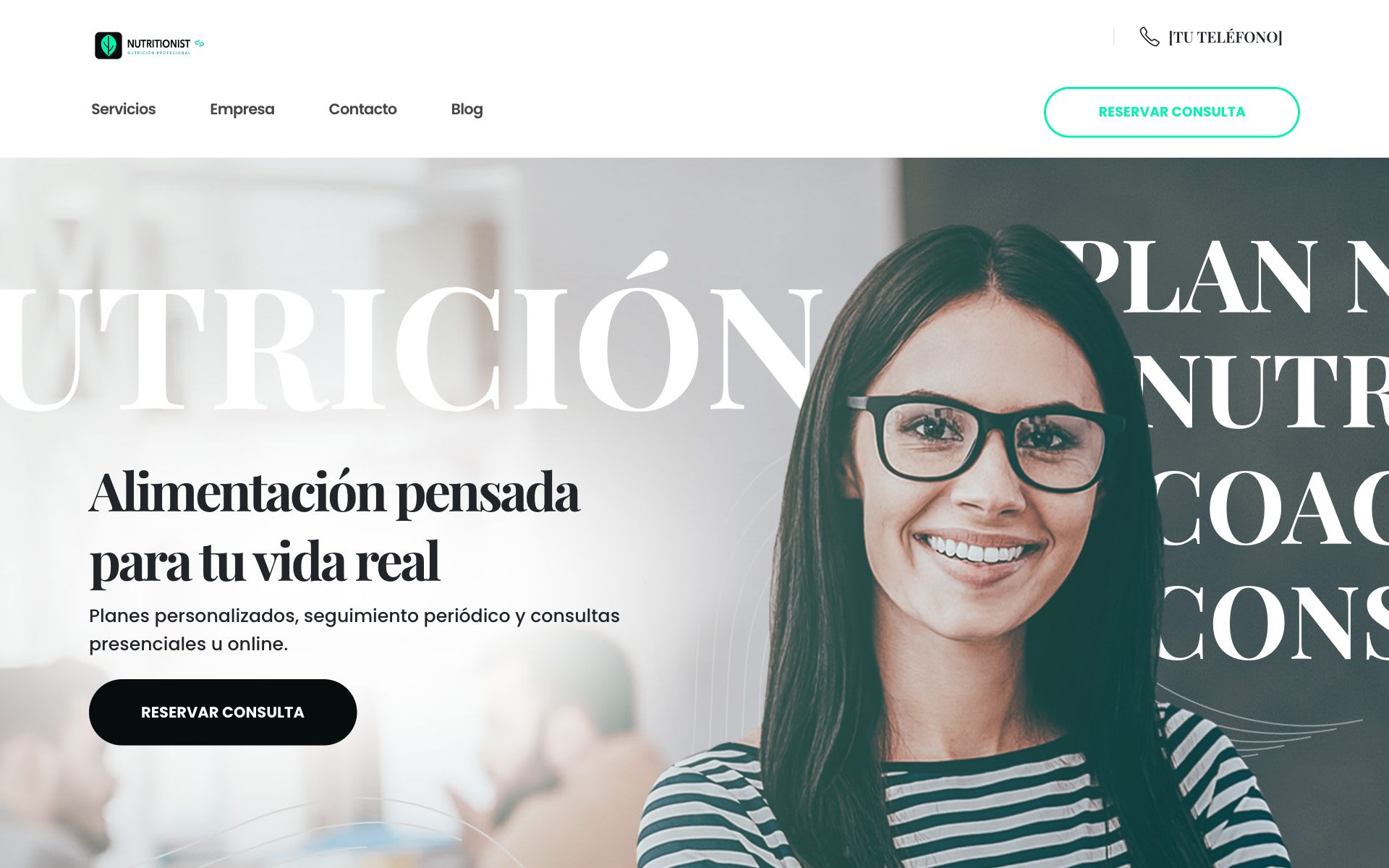 Sitio Web para Nutricionistas