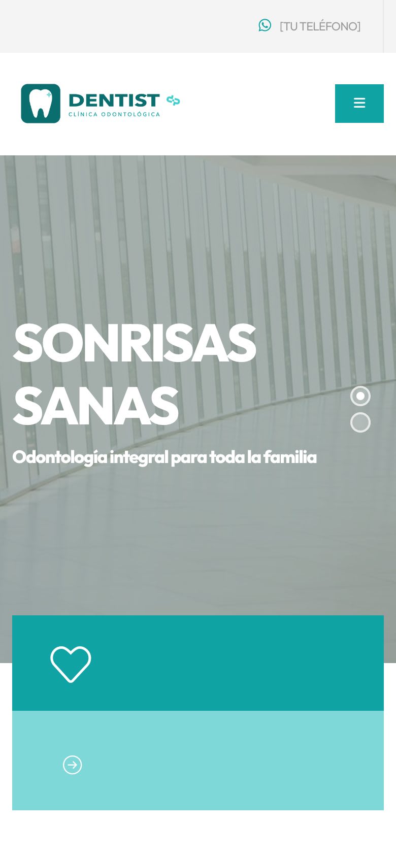 Sitio Web para Odontólogos móvil