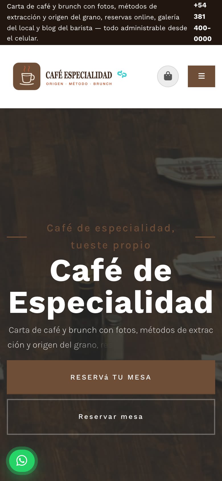 Café de Especialidad móvil