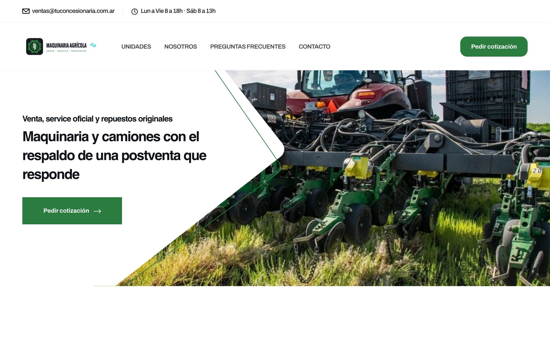 Maquinaria Agrícola y Camiones