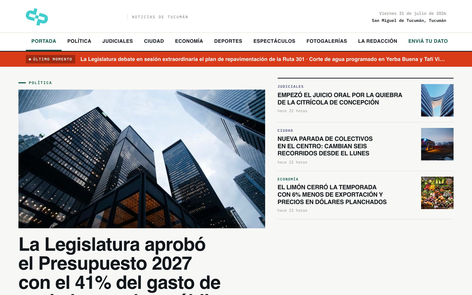 Diario y Portal de Noticias