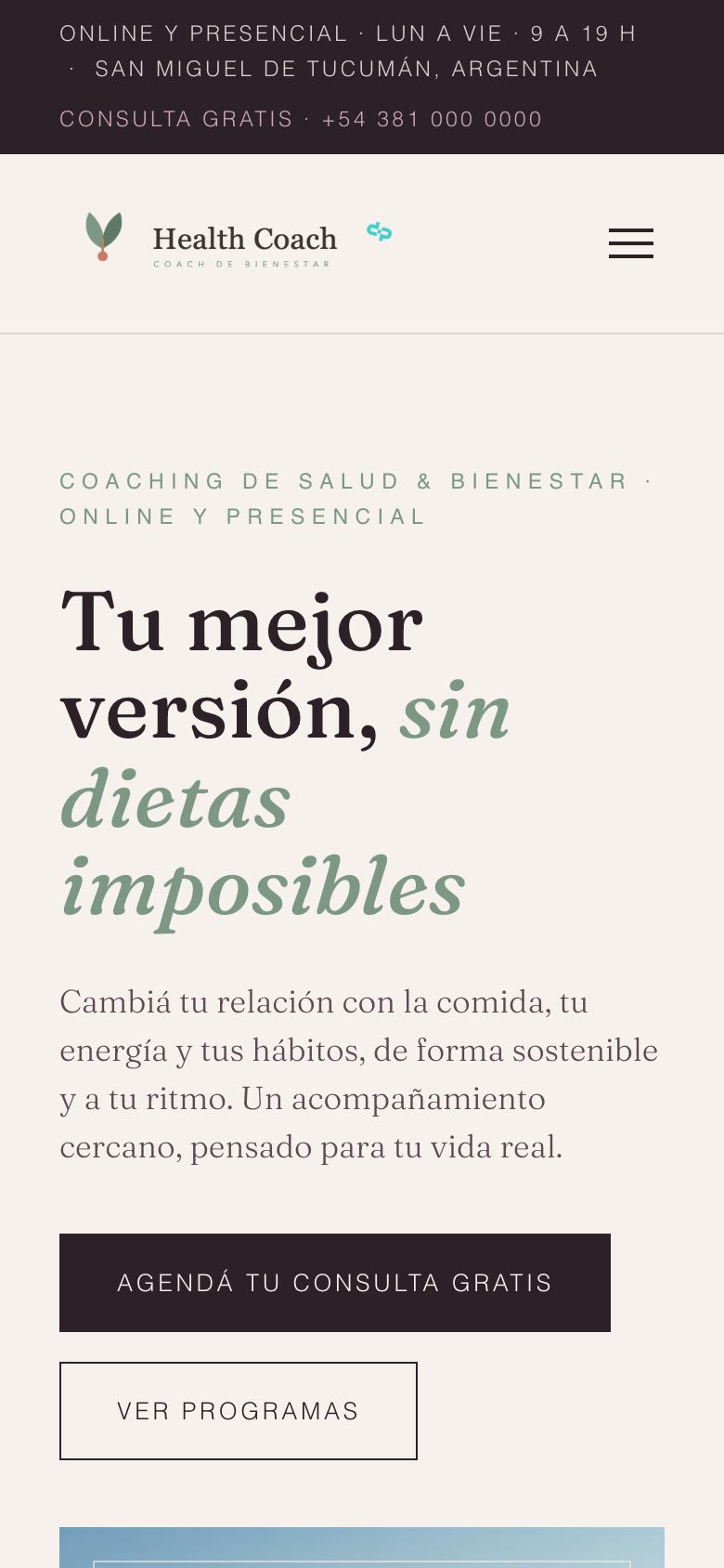 Health Coach móvil