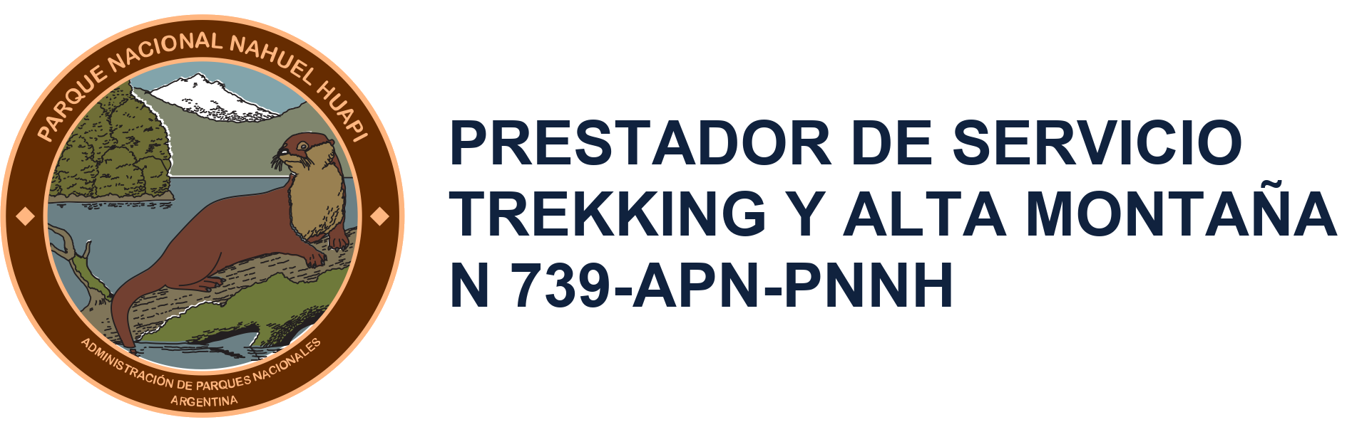 Prestador de Servicio Trekking y Alta Montaña · N 739-APN-PNNH