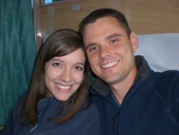 On the train together