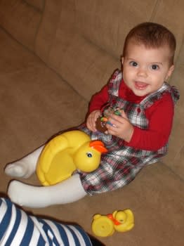 Abby’s not the only one who is getting bigger! Rebekah Praise, 8 months.