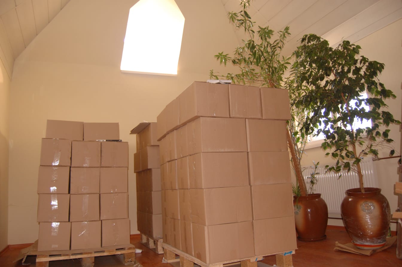 Four pallets of Good and Evil&rsquo;s!