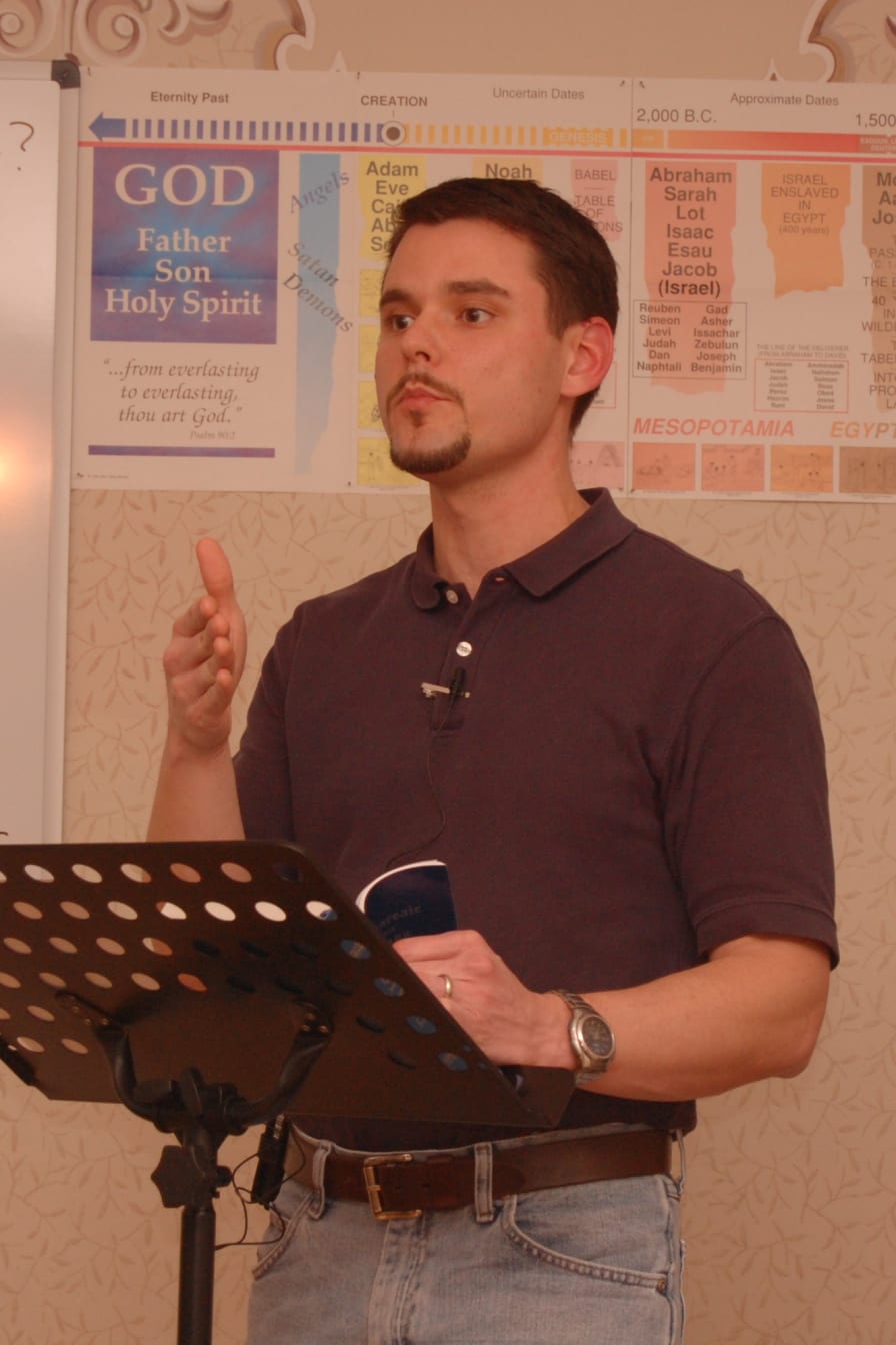 Preaching time! Tonight’s topic was the crucifixion story from John 19.