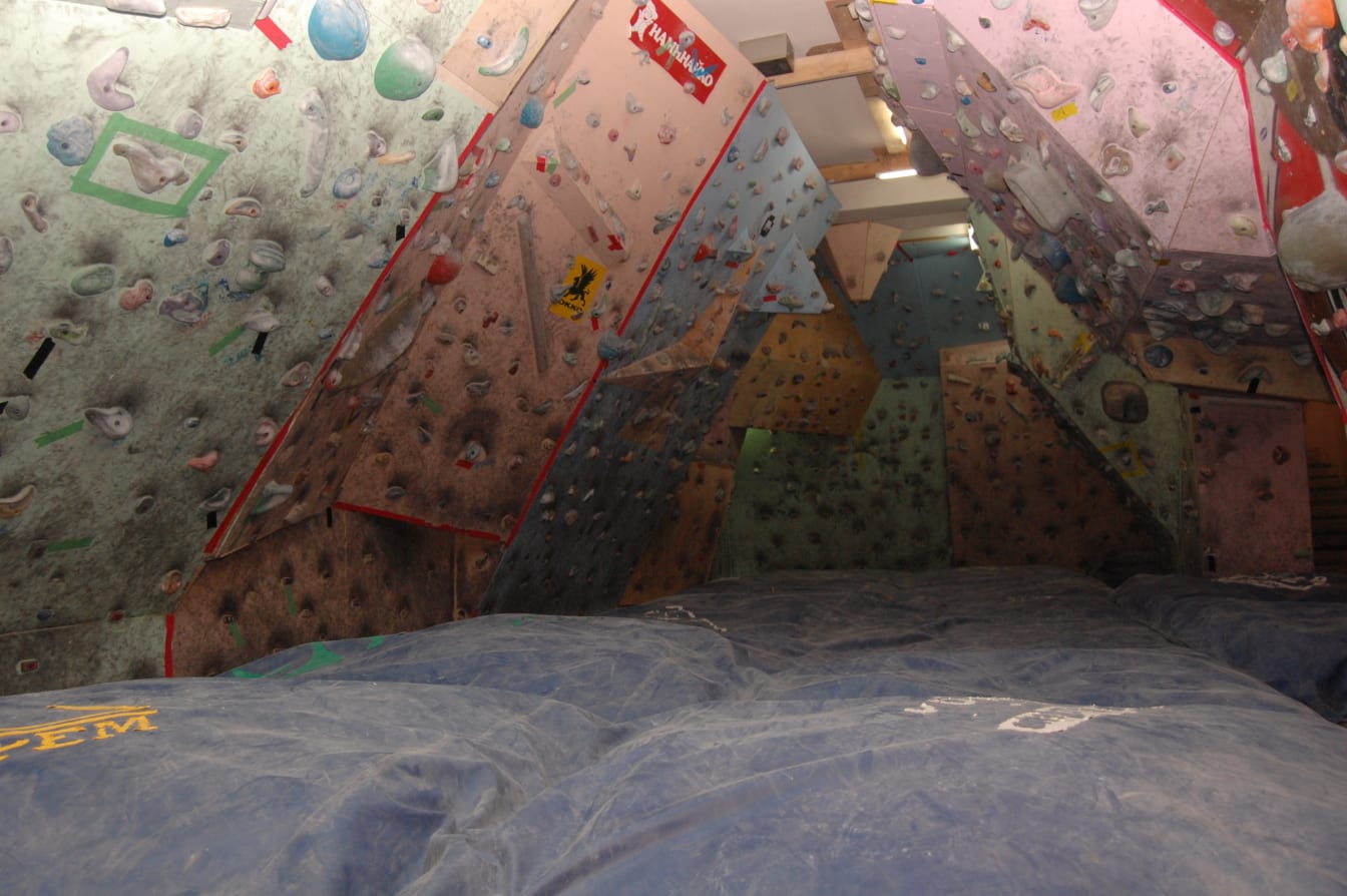The rock gym where we spent a very fun Valentine&rsquo;s Day.