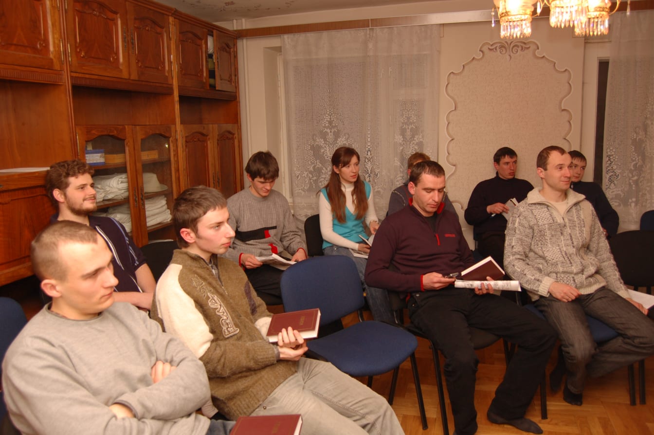 We have lots of Bibles on hand at our meetings so that students can follow along during the teaching.