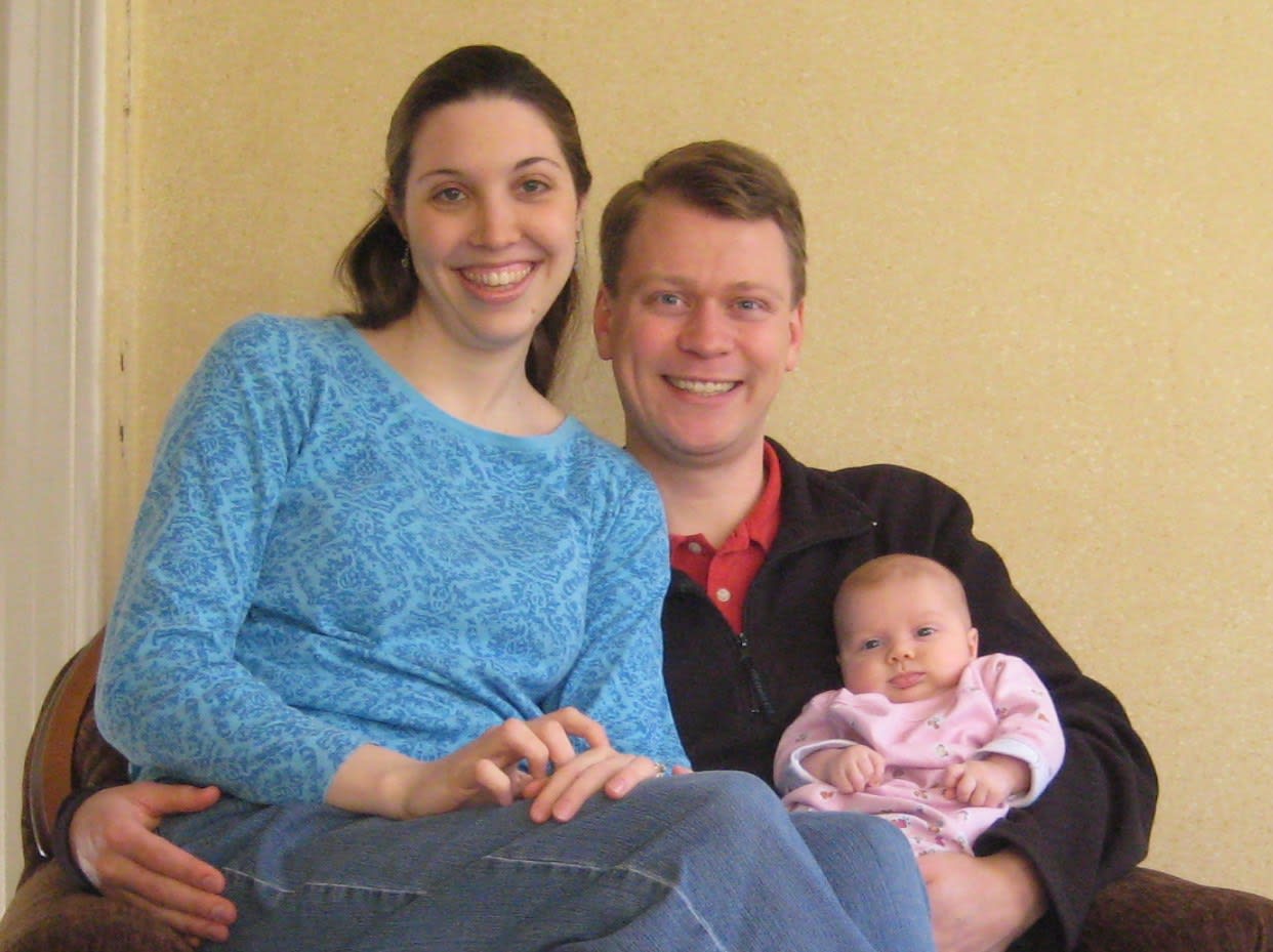 The Day family: Katelin, Nathan, and Melissa