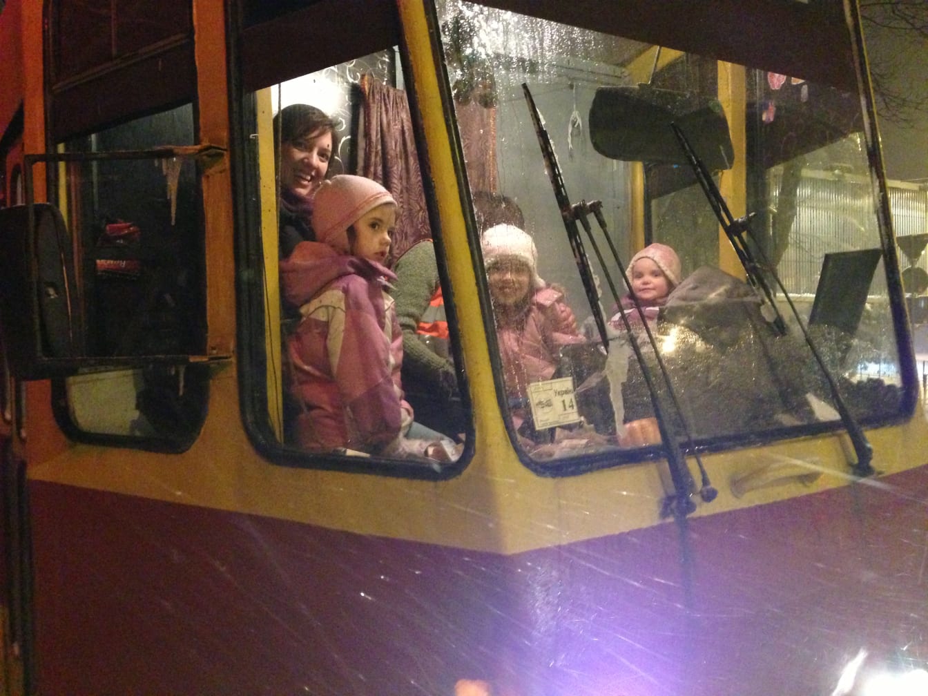 We were blessed by a kind tram driver who took us in out of the cold while we waited for a taxi.