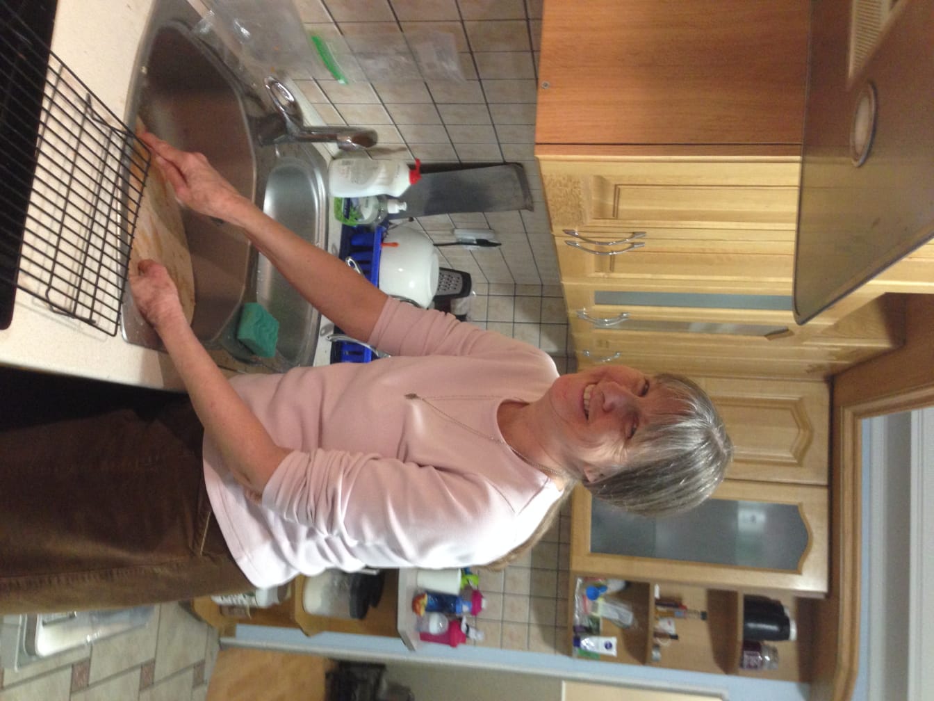 Nana helped with everything from painting to dishes to homeschooling kids!