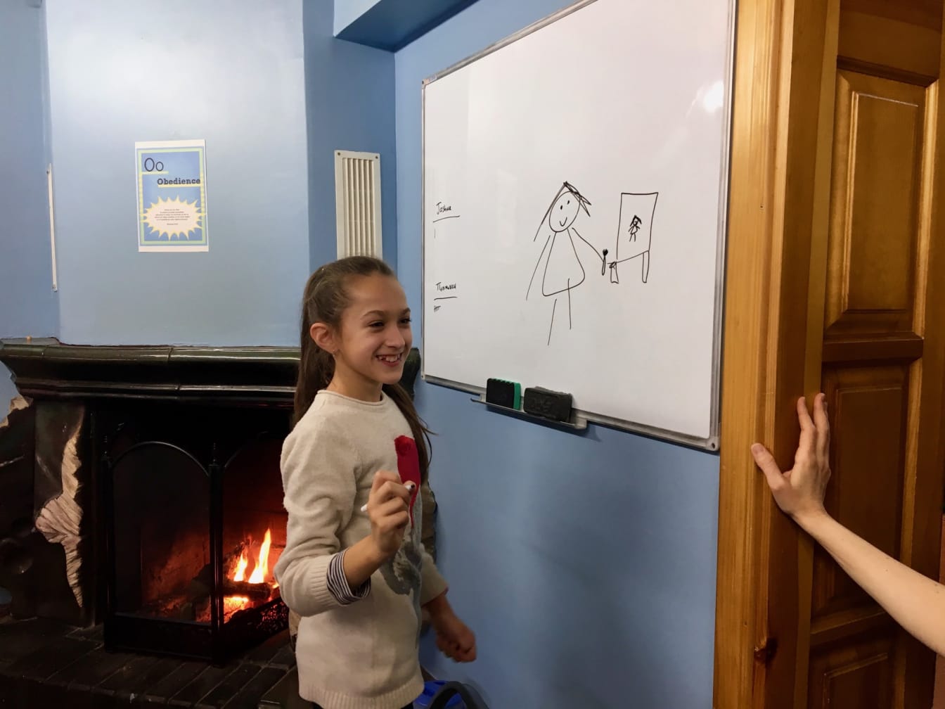 There were lots of laughs as different ones tried their hand at drawing the various words given.