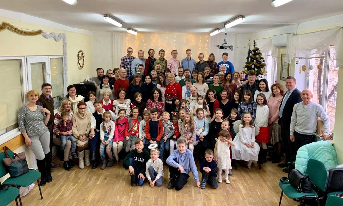 After returning to Ukraine, it was wonderful to be reunited with our church family in Lviv!