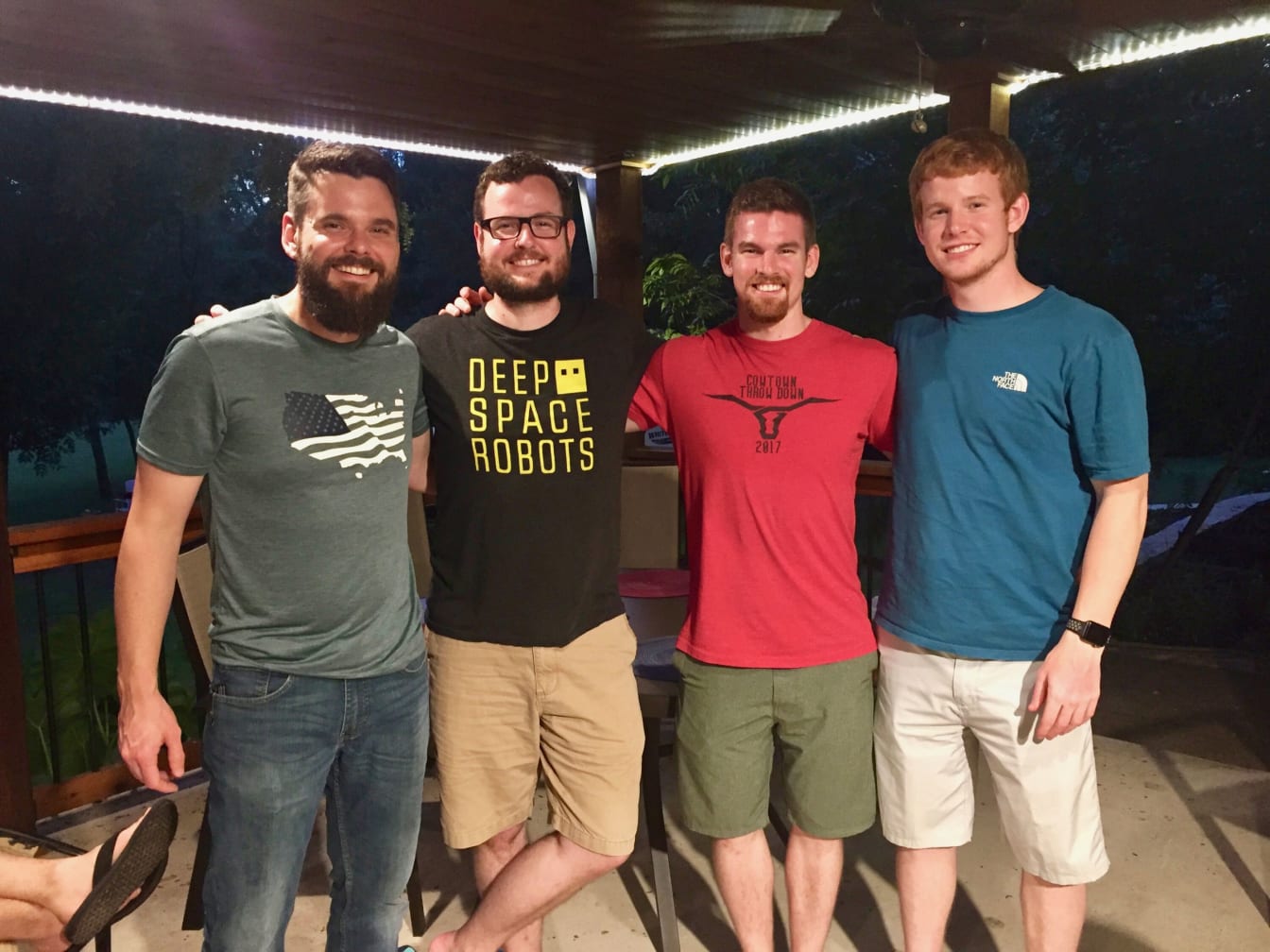 The Steele brothers together again: Joshua, Jonathan, Jeremy, and Josiah. Love these guys!
