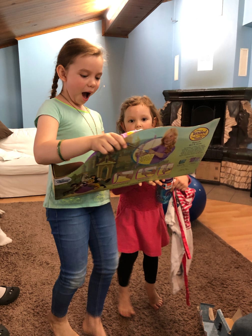 While in the States, I got some small gifts for the kids. Hosanna seemed pretty happy with this bow and arrow!