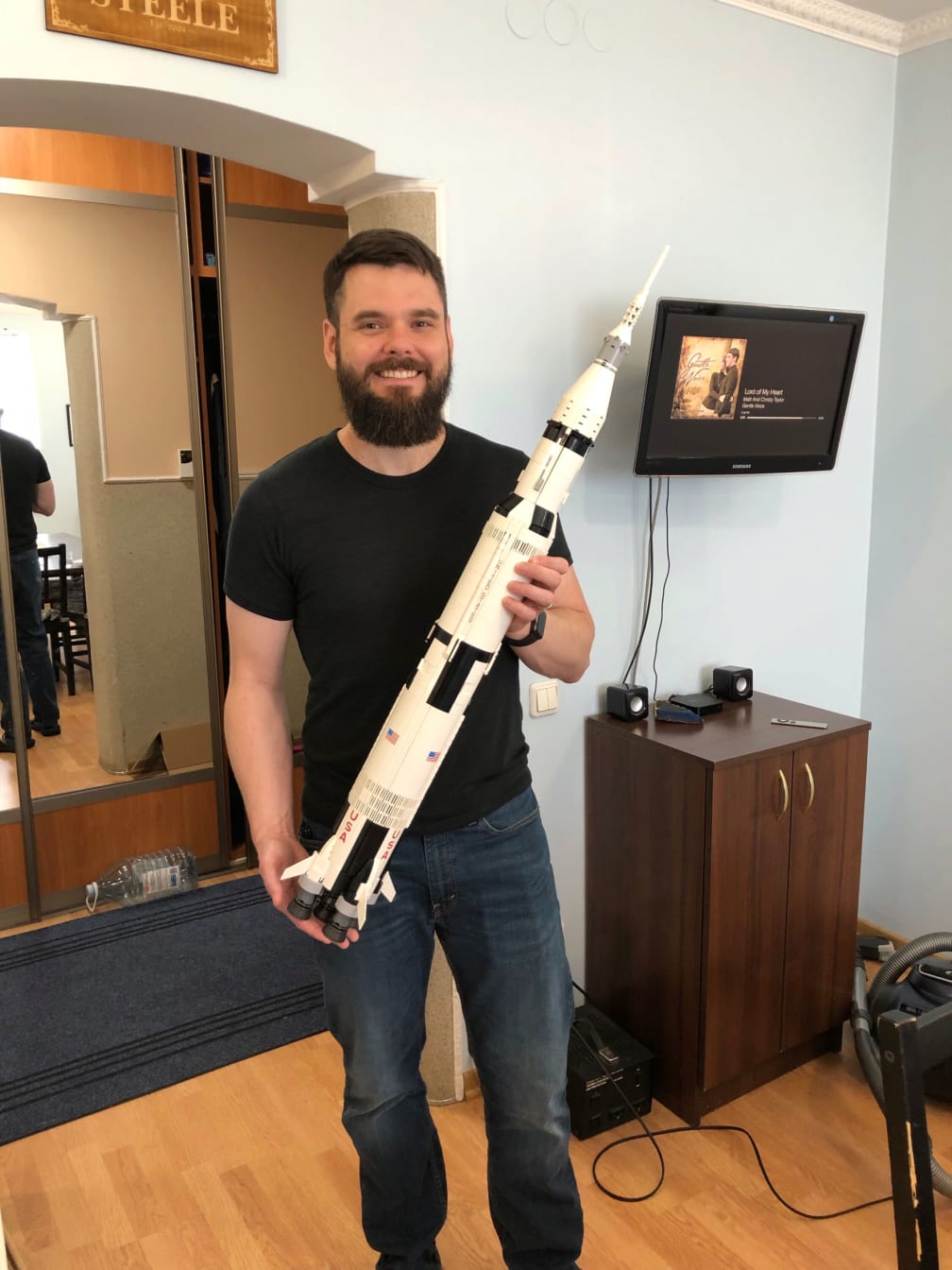 Several of the family pooled their money and got me this awesome Saturn V Lego kit!