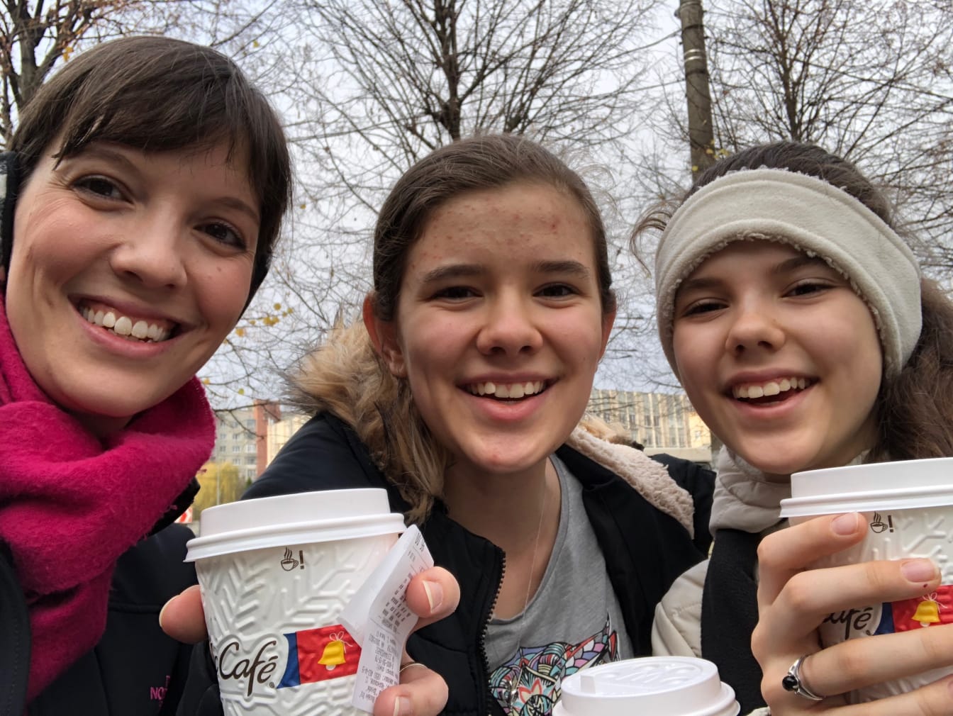 Out for a walk with Mom to grab a cup of tea at our local McDonald&rsquo;s