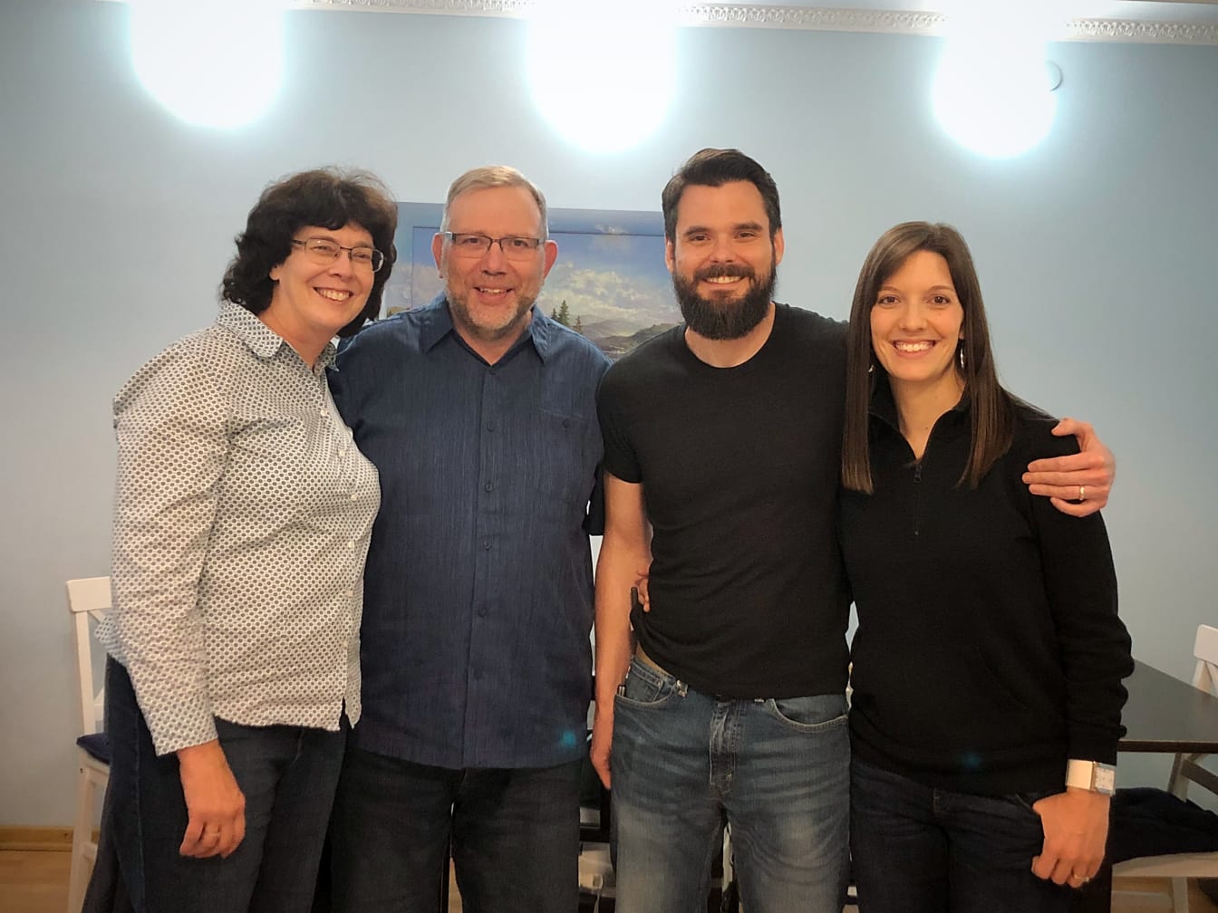 In November, we were blessed by a visit from Mike and Denise Ireland. As many of you know, Denise (formerly Hutchison) served on our team for many years. She and Mike were married earlier this year and are preparing to return to Ukraine as a couple.