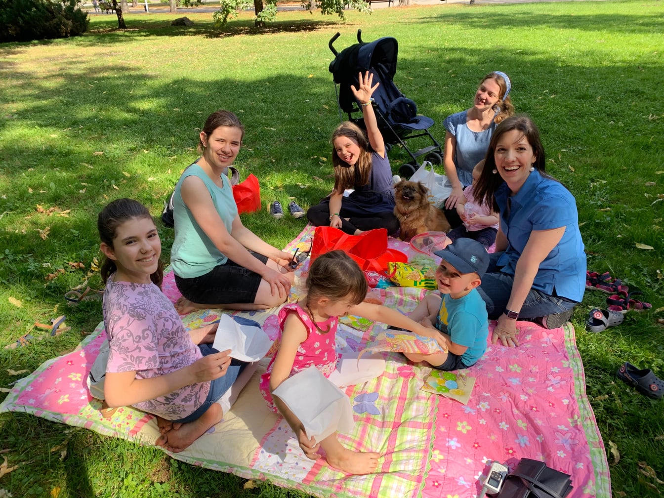 Back when the weather was warmer, we enjoyed a fun family picnic at our favorite park.