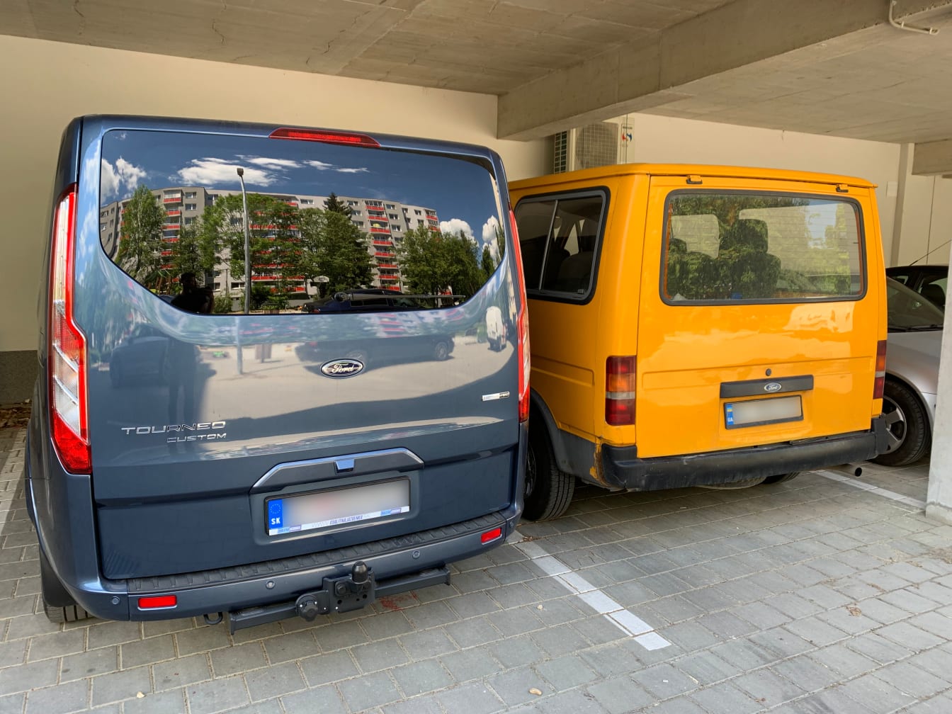 Good thing our current apartment has two available parking spaces!