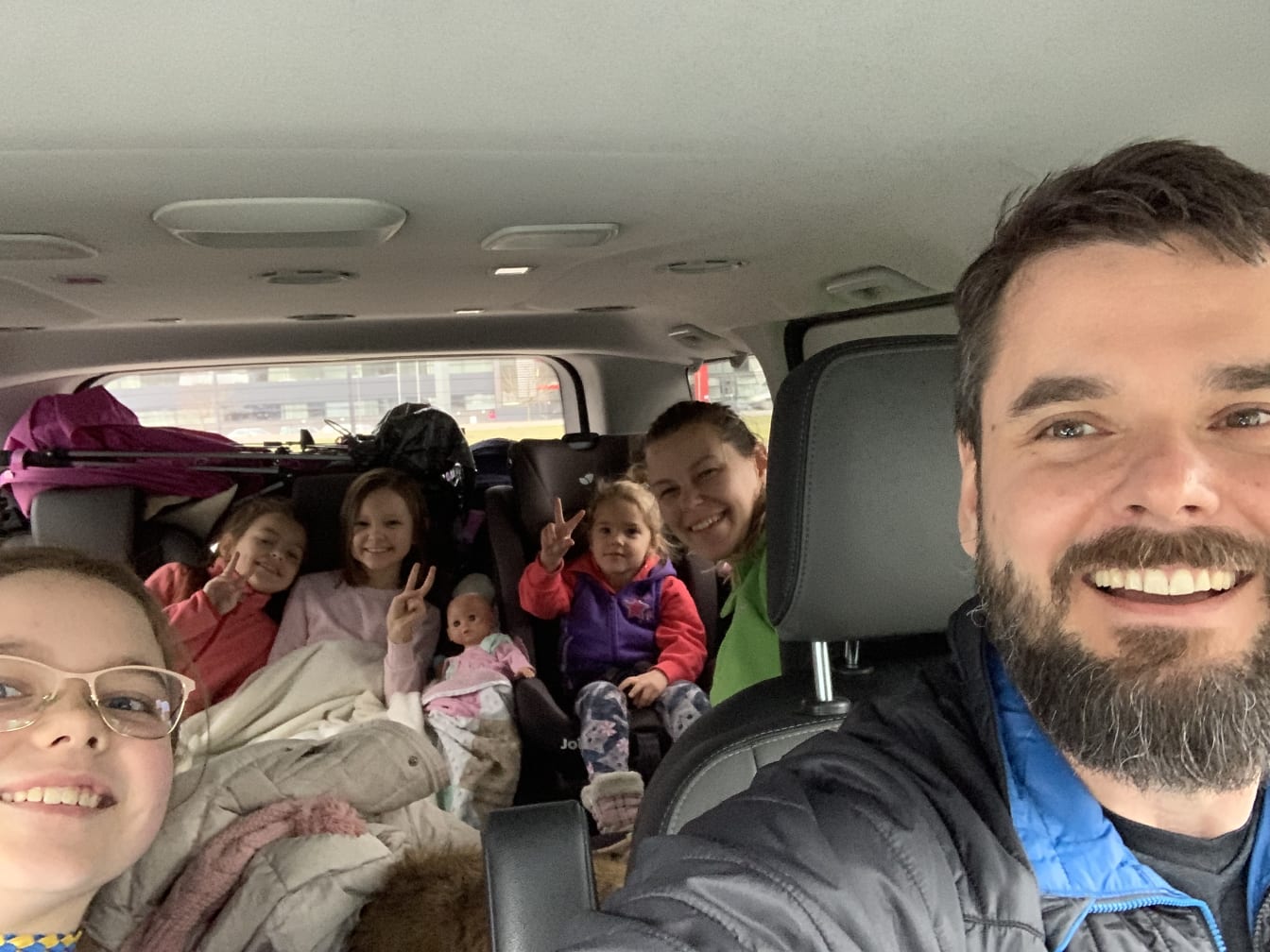 We had a full van coming into Ukraine and full van going out!