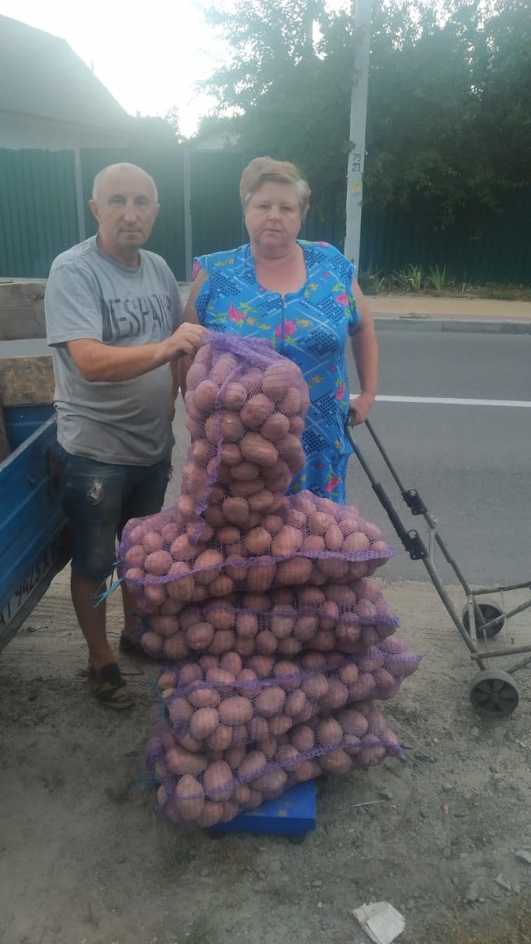 Earlier this year, we collaborated with a man in our church to supply nearly a ton of potatoes to families in Bucha. Each of these families lost loved ones who were murdered by the Russians in the early days of the occupation.