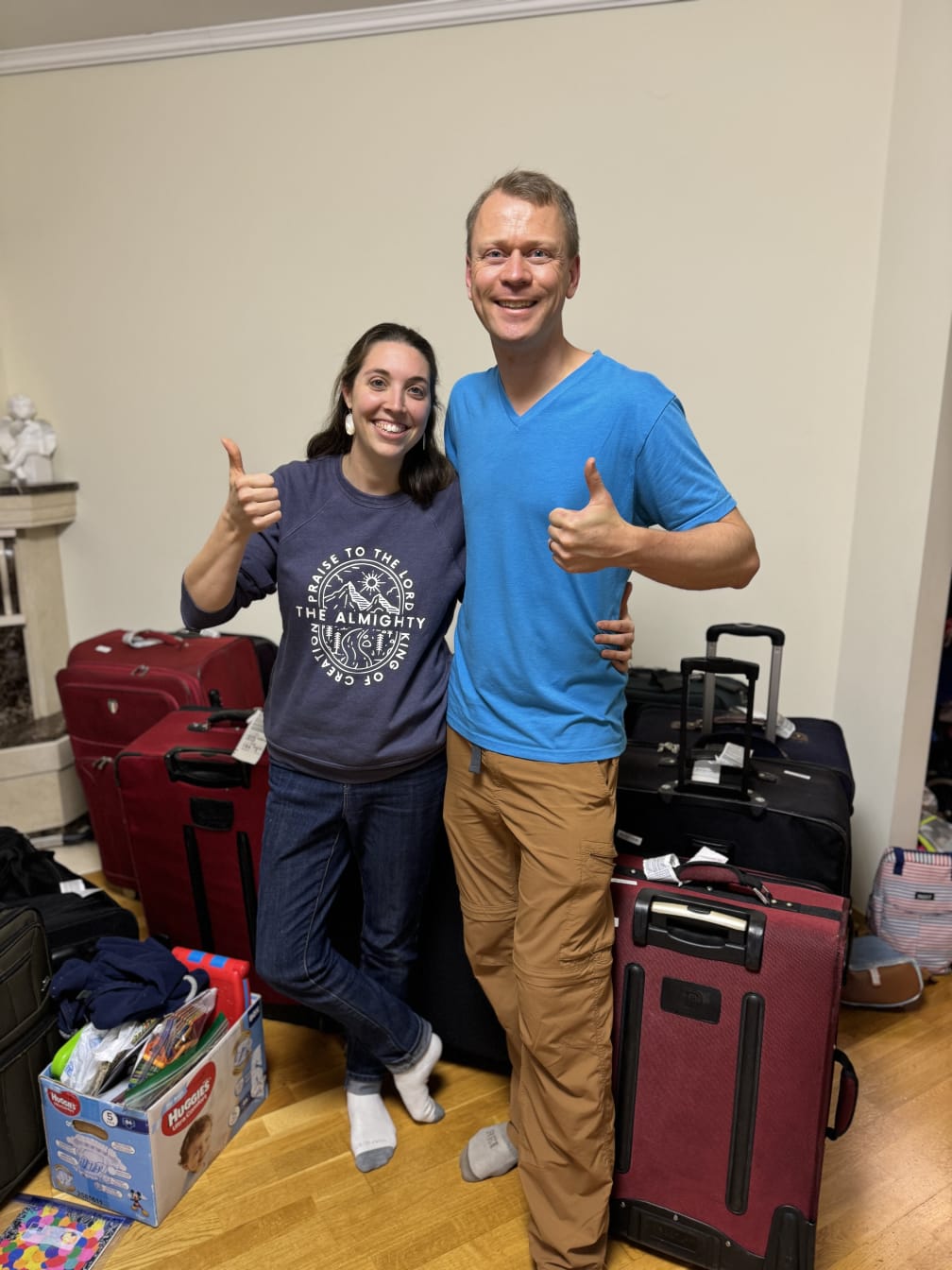 For some this will be old news, but we are thrilled to have our ministry buddies, the Day family, back in Ukraine! Nathan and Katelin now have an apartment in the same building with us! God is good.