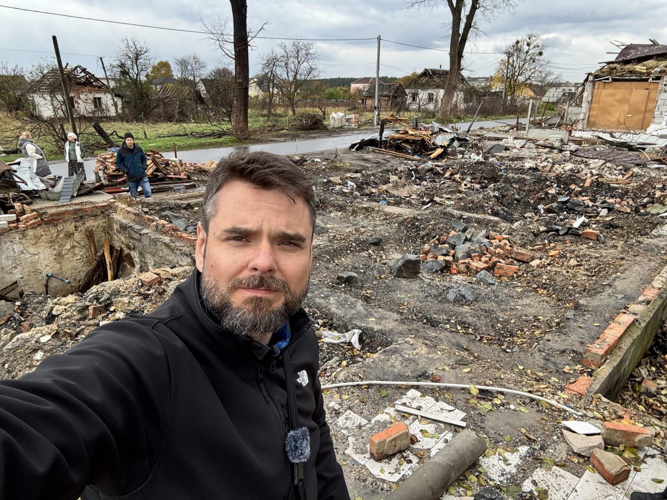 Someone’s home once stood here. Then the russians came with their missiles and destroyed everything.