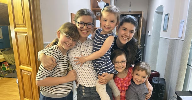 At long last, the Steele kids are reunited at our home in Ukraine!