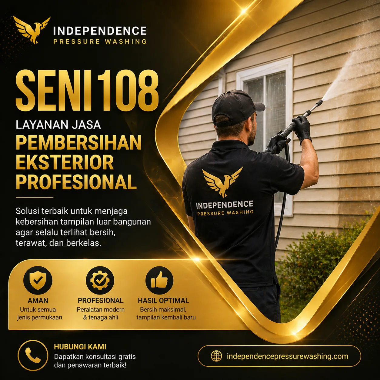 SENI108 Layanan Jasa Pembersihan Eksterior Profesional | Independence