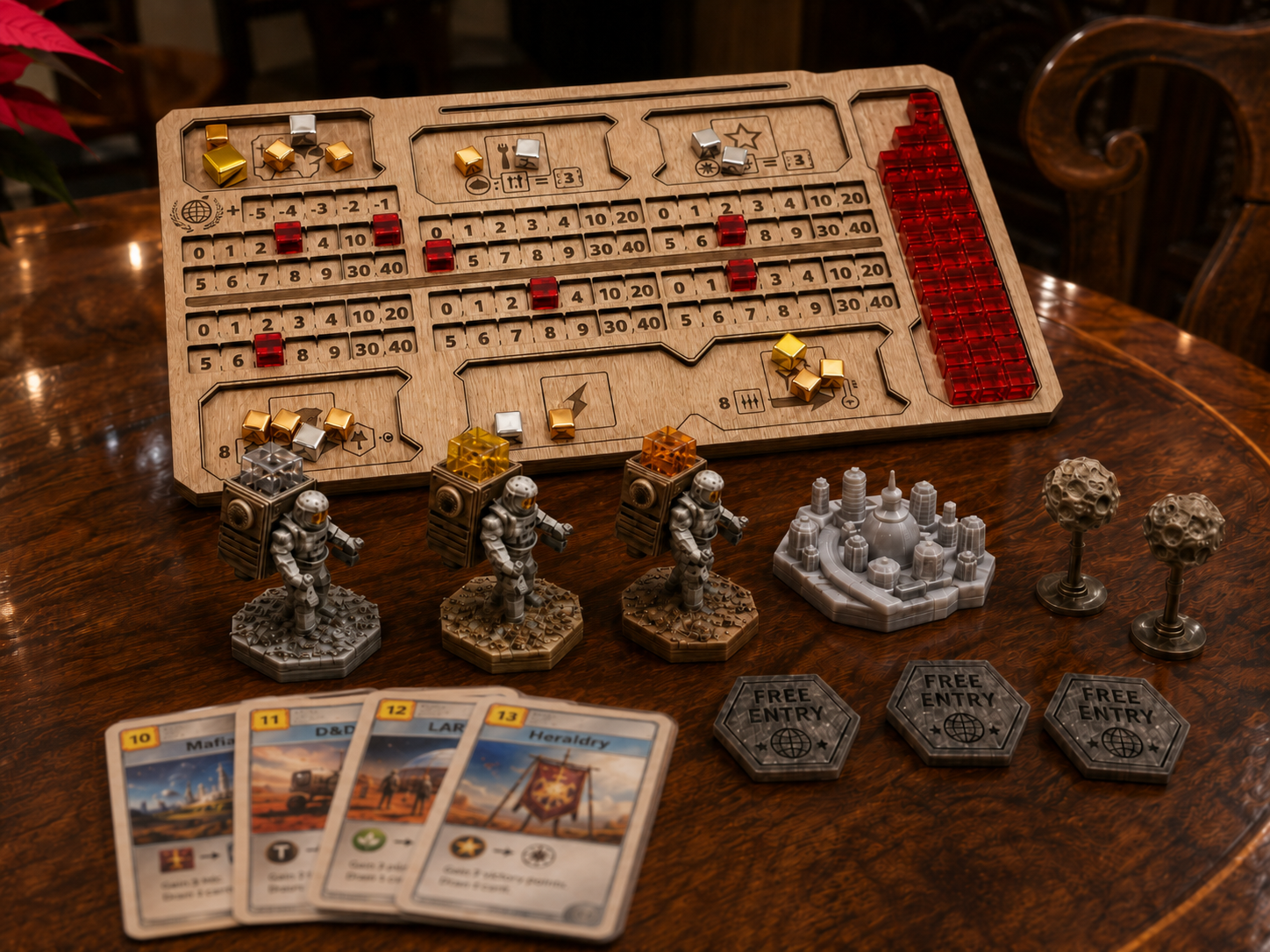 AI visualization of Terraforming Mars tournament prizes