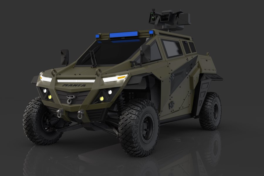 MANTA EV - Electric Military Vehicle, Juara III MVDC 2022 PT Pindad