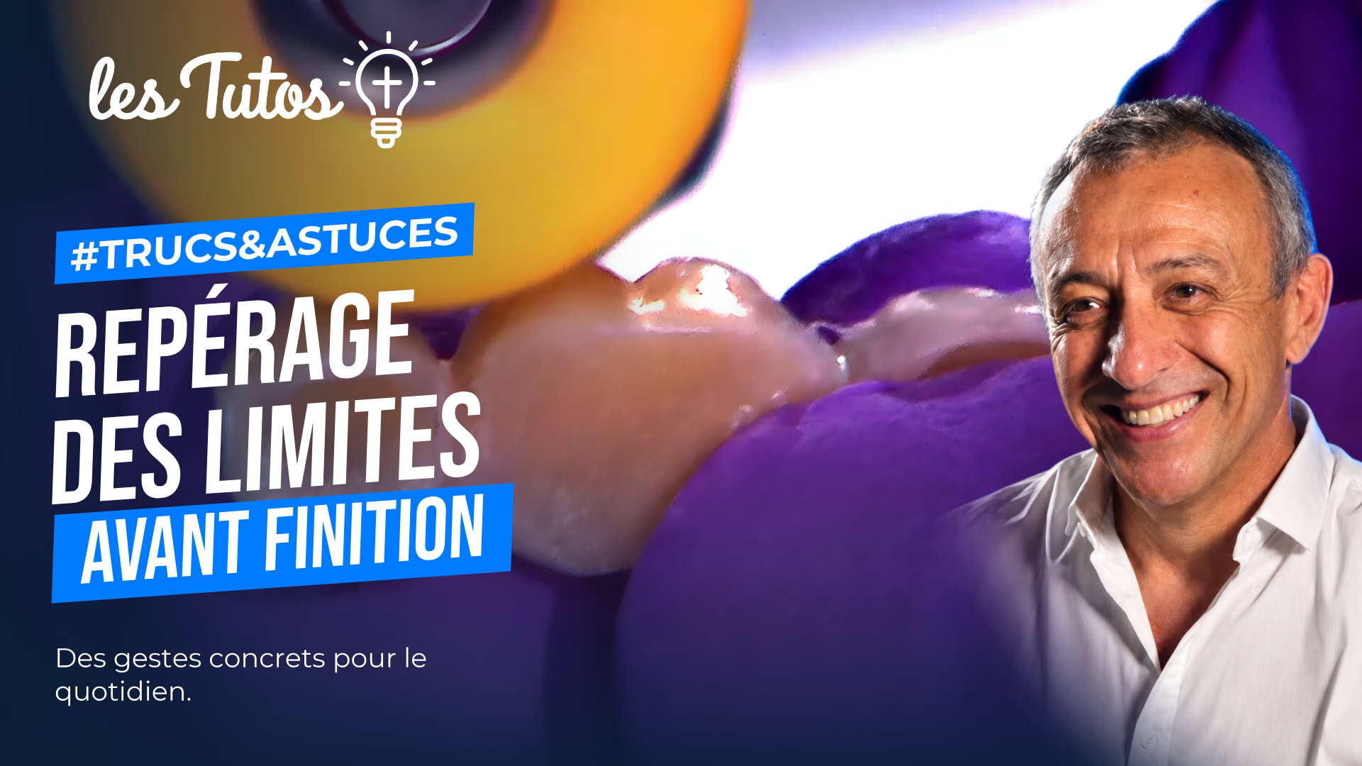 Repérage des limites avant finition (Tuto, saison 1 épisode 11) : Marquage du point de contact et des limites de préparation avant finition
