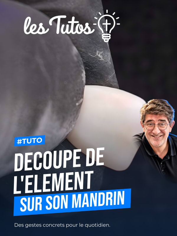 Maquillage decoupe de l'element sur son mandrin (Tuto, saison 2 épisode 22) : Démonstration technique de Benoit Capelle : la découpe précise d'un…