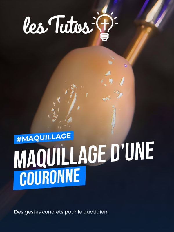 Maquillage d une couronne (Tuto, saison 2 épisode 25) : Maquillage d'une couronne en LiSi A2 LT 14