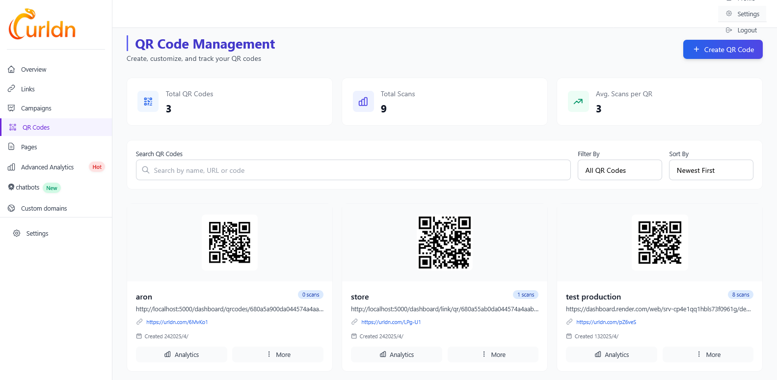 QR code tools for business cards