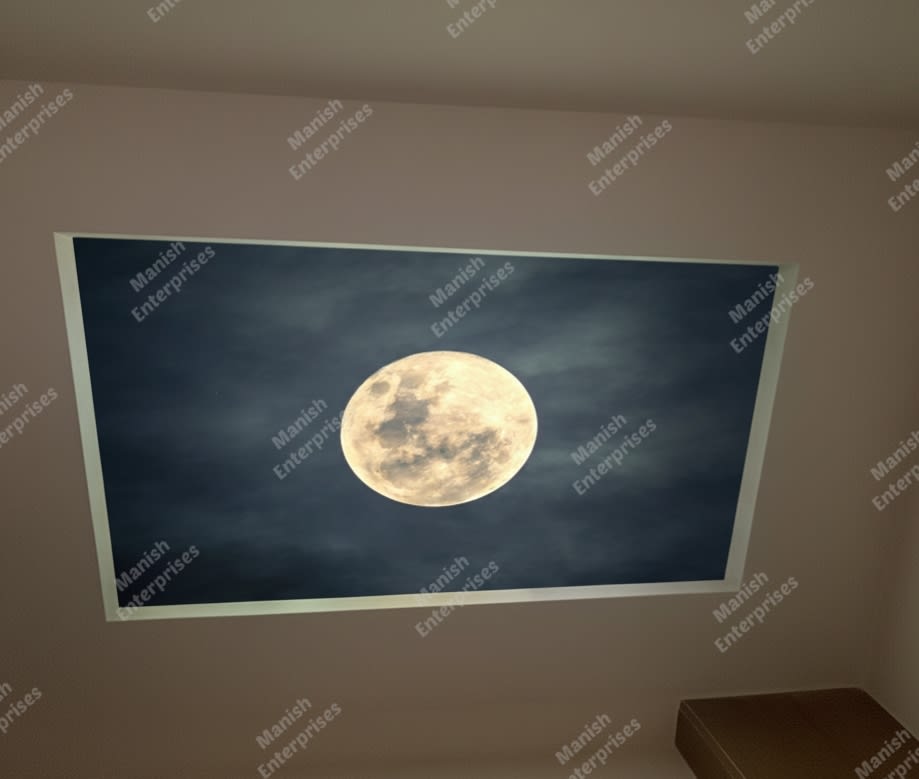 Moon Mist Sky Backlit Acrylic Ceiling Sheet – Lunar Night Panel