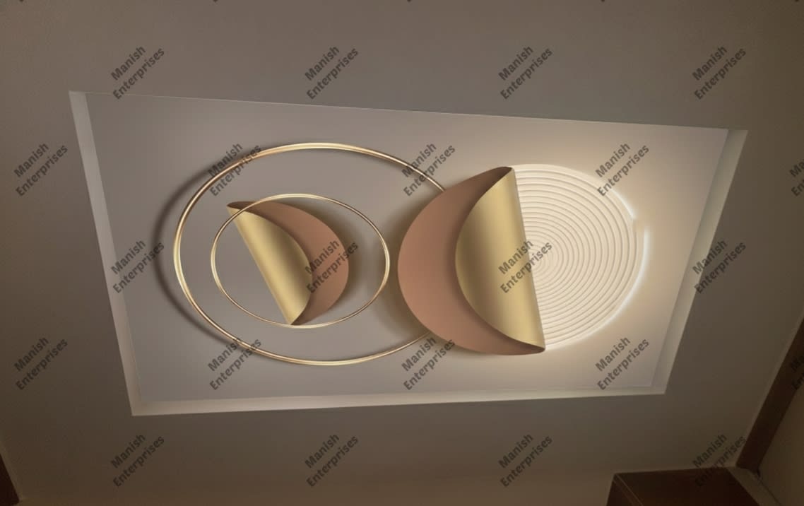 Celestial Arc Orbit 3D Abstract Acrylic Backlit Décor Sheet